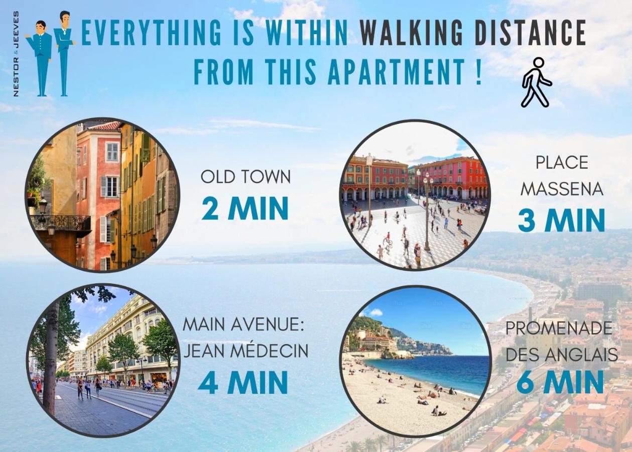 Appartement Nestor&jeeves - Palm Riviera - Hyper Center - Close Old Town And Sea